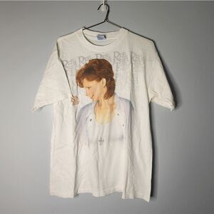 Reba Mcentire Vintage 1997 Country Music T Shirt L White Graphic Single Stitch